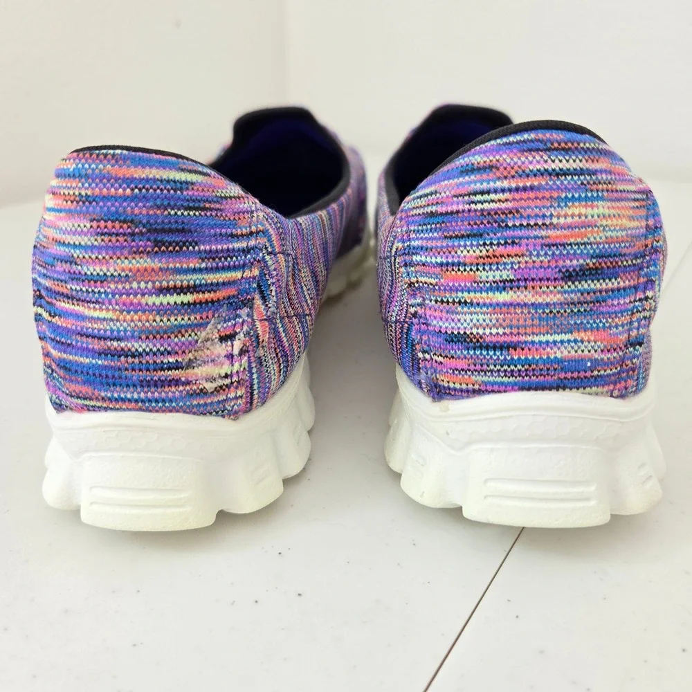 Skechers Memory Foam Multicolor Space Dye Slip On Sneakers 22317WR Womens 9